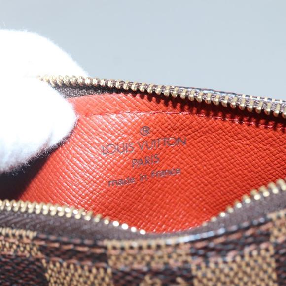 LOUIS VUITTON Damier Ebene Papillon Pouch LV Auth 130869 - Picture 11 of 16
